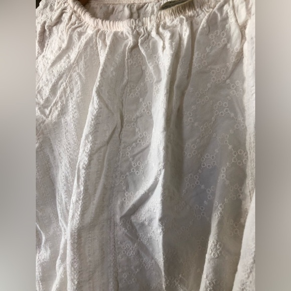 OshKosh B’gosh|Big girl,White Eyelet long sleeve blouse, size 14•••Boho style - Picture 3 of 7